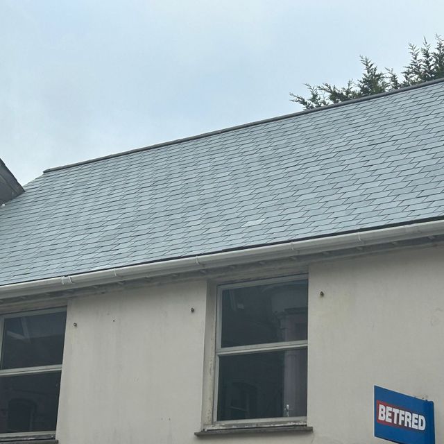 Slate tiled roof
