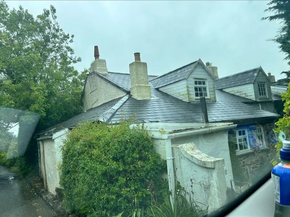 Before new roof restoration in cornwall