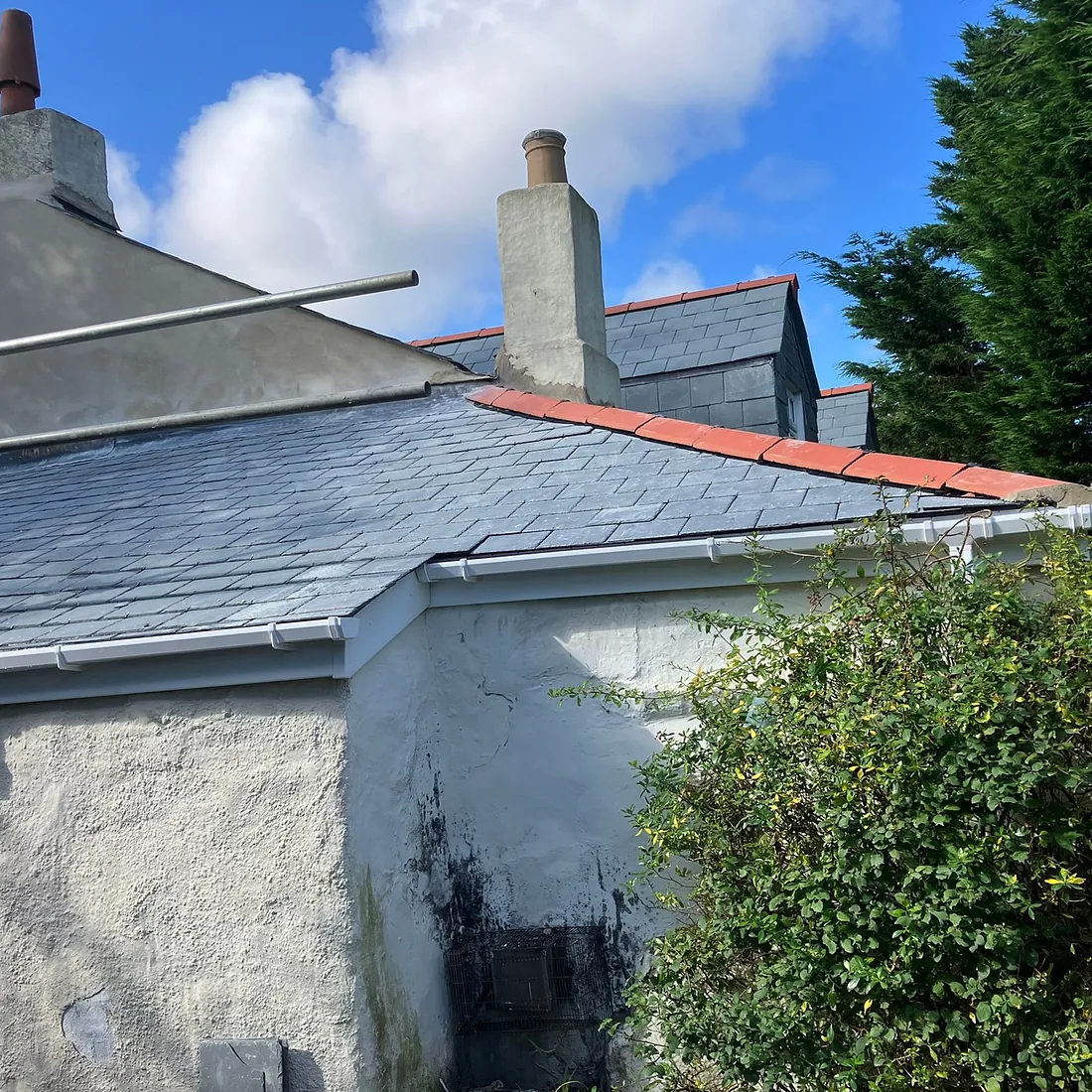 After new roof restoration in cornwall