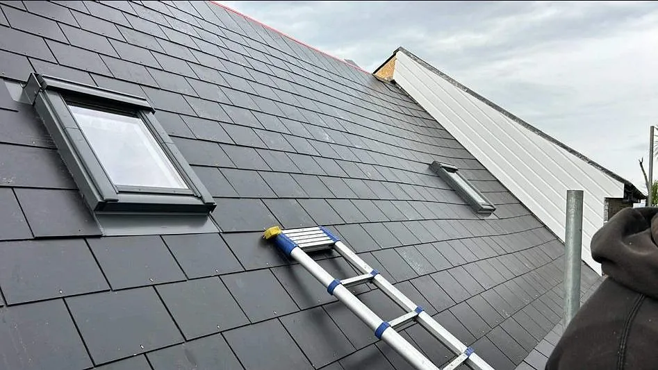 New roofing with skylight windows